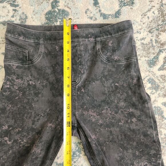 Spanx Jeanish Ankle Leggings Women's Large Acid Wash Pull On Skinny Comfort - Picture 10 of 12